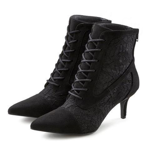 Lascana Veterlaarsjes in sexy kant-look, laarzen, Kleding | Dames, Schoenen, Nieuw, Verzenden