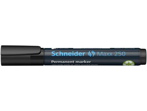 Marker Schneider Maxx 250 permanent, beitel punt zwart, Zakelijke goederen, Kantoor en Winkelinrichting | Kantoorartikelen, Overige typen