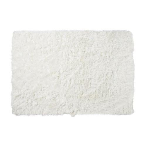 Vloerkleed hoogpolig - wit - 120x180 cm, Huis en Inrichting, Stoffering | Tapijten en Kleden, Verzenden