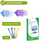 HI NATURE™ Babyvoeding bewaarbakjes set - Baby bakjes met 4, Ophalen of Verzenden, Nieuw