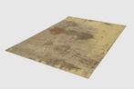 Vintage katoenen vloerkleed MODERN ART 240x160cm zandbruin, Huis en Inrichting, Stoffering | Tapijten en Kleden, Ophalen of Verzenden