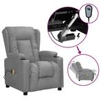 vidaXL Massagestoel elektrisch kunstleer grijs, Verzenden, Nieuw