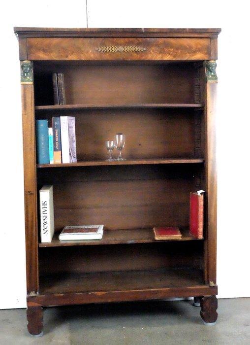 Boekenkast - mahonie en eiken, Antiek en Kunst, Antiek | Overige Antiek