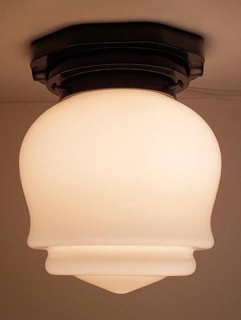 Thabur - Plafondlamp - Tulp - Opaline glas, Antiek en Kunst, Kunst | Designobjecten