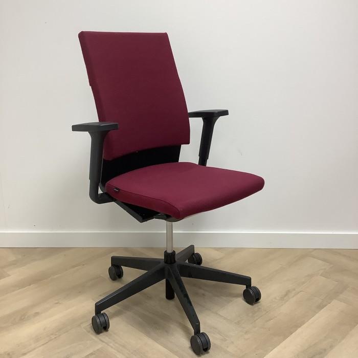 Wilkhahn Neos ergonomische bureaustoel, Bordeauxrood - zwart, Huis en Inrichting, Bureaustoelen, Bureaustoel, Gebruikt, Ergonomisch