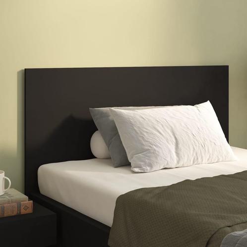vidaXL Hoofdbord 120x1,5x80 cm bewerkt hout zwart, Huis en Inrichting, Slaapkamer | Bedden, Zwart, Nieuw, Hout, Verzenden