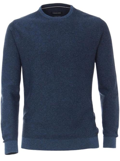 Casa Moda Trui Met Cashmere Ronde Hals Blauw 403480600-114, Kleding | Heren, Merkkleding | Truien en Vesten, Blauw, Nieuw, Verzenden