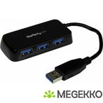StarTech.com Draagbare 4-poorts SuperSpeed USB 3.0 hub zwart, Computers en Software, USB Sticks, Verzenden, Nieuw, Startech