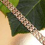 8 Krt. Bicolor schakel armband | 19 cm (dames armband), Ophalen of Verzenden, Goud
