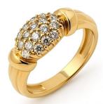 Cocktailring - 18 karaat Geel goud - 0.54ct. tw. Diamant, Sieraden, Tassen en Uiterlijk, Antieke sieraden