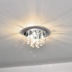 Plafondlamp Trio met kristallen 20xØ28 cm chroom 3xG9, Huis en Inrichting, Verzenden, Nieuw