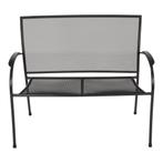Tuinbank Nordic 105 cm - zwart, Huis en Inrichting, Stoelen, Ophalen of Verzenden, Nieuw, Zwart