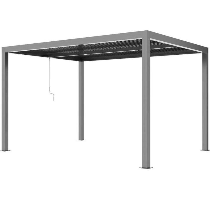 Riviera 3x4m lamellen overkapping met LED aluminium, Tuin en Terras, Tuinsets en Loungesets, Nieuw, Aluminium, Ophalen of Verzenden