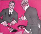 Spotprent over de gokkende overheid (lijst optie, Lithos), Antiek en Kunst, Kunst | Litho's en Zeefdrukken, Verzenden