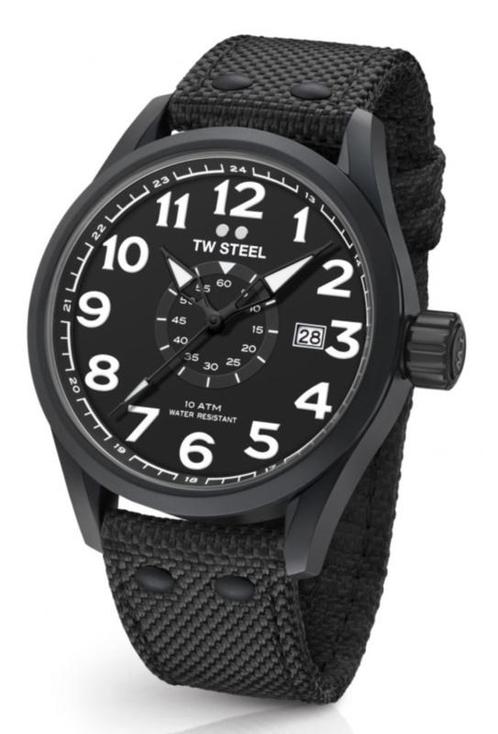 TW Steel VS42 Volante horloge zwart 48mm, Sieraden, Tassen en Uiterlijk, Horloges | Heren, Verzenden