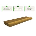 Houten wandplank - Smoked oak - Klein - 4cm dik eiken - Boom, Verzenden, Nieuw