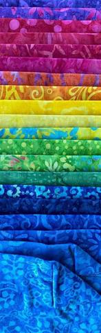 Mooie batik stoffen om te quilten: jelly rolls, fat quarters, Verzenden, Nieuw, Katoen