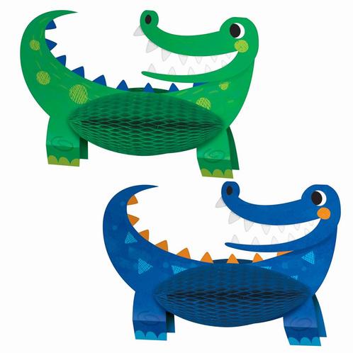 Tafeldecoratie Krokodil 30cm 2st, Hobby en Vrije tijd, Feestartikelen, Nieuw, Verzenden