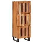 vidaXL Hoge kast 40x34x110 cm massief acaciahout, Huis en Inrichting, Woonaccessoires | Cd- en Dvd-rekken, Verzenden, Nieuw