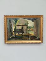 Jan Cornelis Hofman (1889–1966) - Boerenerf met kar en, Antiek en Kunst