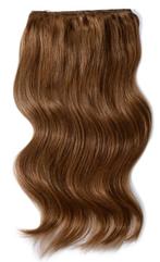 Remy Human Hair extensions Double Weft  18 - bruin 5#, Nieuw