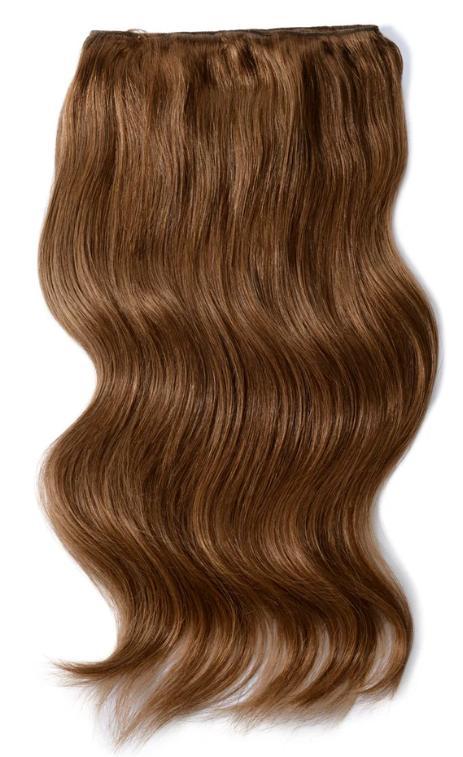 Remy Human Hair extensions Double Weft  18 - bruin 5#, Sieraden, Tassen en Uiterlijk, Uiterlijk | Haarverzorging