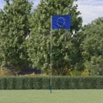vidaXL Vlag met vlaggenmast Europa 5,55 m aluminium, Verzenden, Nieuw
