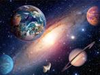 Universe Vlies behang, Ruimtevaart behang, Planeten behang, Verzenden, Minder dan 10 m², Ruimtevaart, planeten, 