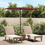 vidaXL Parasol met aluminium paal 2x1,5 m bordeauxrood, Verzenden, Nieuw, 2 tot 3 meter