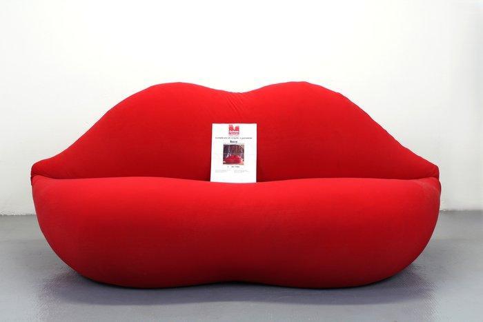 Gufram - Studio 65 - Sofa - Bocca - Textiel, Polyurethaan, Antiek en Kunst, Kunst | Designobjecten