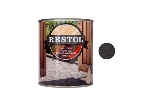 Restol Restol houtolie zijdeglans 1 liter, indiana grijs, Doe-het-zelf en Verbouw, Verf, Beits en Lak, Nieuw, Verzenden