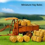 Set van 3 Mini Hooibalen – Miniatuur Boerderij Decoratie, Verzenden