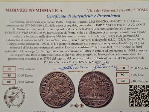 Romeinse Rijk. Maxentius (306-312 n.Chr.). Follis Aquilea -, Postzegels en Munten, Munten | Europa | Niet-Euromunten