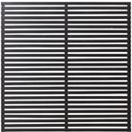 Schutting vuren - Tokyo louvre recht zwart (180 x 180 cm), Ophalen of Verzenden, Nieuw, Hout