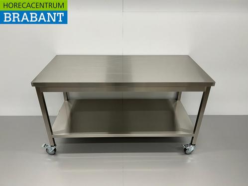 RVS Verrijdbare Werktafel Tafel Op Wielen 150 x 70 x 85 cm, Zakelijke goederen, Horeca | Keukenapparatuur, Nieuw in verpakking