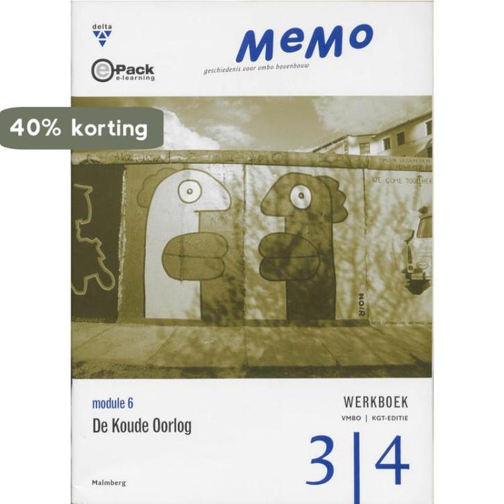 Memo vmbo KGT Koude oorlog Werkboek 9789034522474, Boeken, Schoolboeken, Gelezen, Verzenden