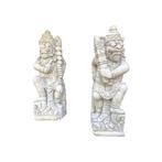 Set van 2 tempelwachters - steen - 65 cm - Balinese krijgers, Ophalen of Verzenden, Nieuw