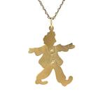 Gouden vintage clown hanger 14 krt, Ophalen of Verzenden, Nieuw
