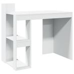 Bureau Bewerkt Hout Wit | Tweedekansje | 35% Korting, Ophalen of Verzenden, Nieuw, Bureau