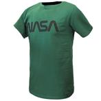 NASA T-Shirt Groen Zwart Logo - Officiële Merchandise, Verzenden, Nieuw