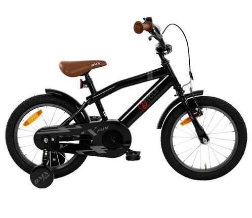 2Cycle BMX-Fun - Kinderfiets - 16 inch - Zwart -, Fietsen en Brommers, Fietsen | Jongens, 16 inch, Nieuw, Verzenden