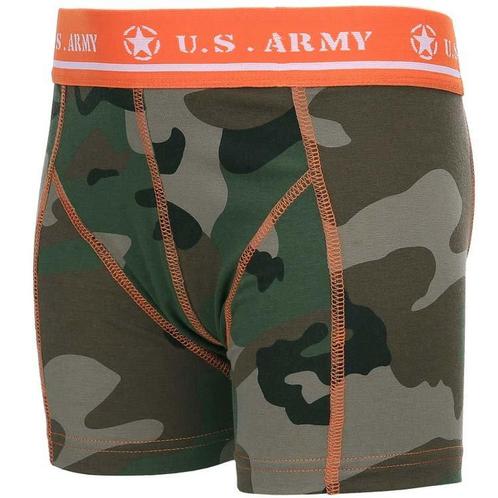 Kinder Boxershort - US Army - camouflage met oranje band en, Kinderen en Baby's, Kinderkleding | Maat 128, Jongen, Nieuw, Ophalen of Verzenden