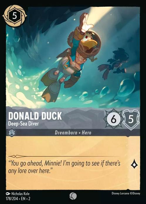 [178/204][S2] - DONALD DUCK - Deep-Sea Diver ENG FOIL [M/NM], Verzamelen, Disney, Verzenden