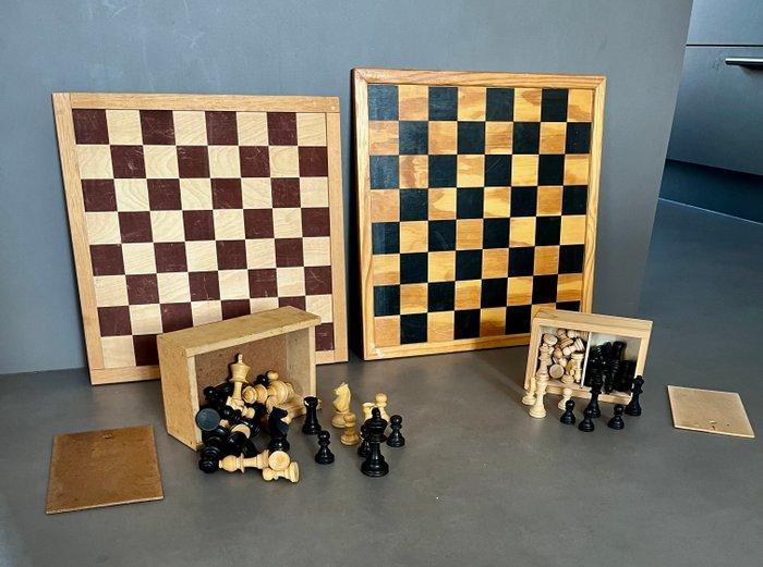 Schaakspel - Schaakspellen - Hout, Antiek en Kunst, Curiosa en Brocante
