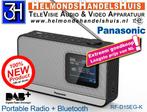 Panasonic | DAB+ digitale (nood) radio | Bluetooth | Nieuw, Audio, Tv en Foto, Radio's, Ophalen of Verzenden, Nieuw, Radio