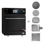 GGM Gastro | Sneloven - 3,5 kW - Zwart - incl. pizzaplaat, |, Verzenden