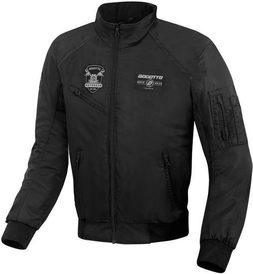 Bogotto Boston Zwart Textiele Motorjas, Motoren, Kleding | Motorkleding, Heren, Nieuw met kaartje, Jas | textiel, Verzenden
