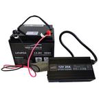 Accuset 12V 50Ah LiFePO4 Accu + 20A Lader Bluetooth, Ophalen of Verzenden, Nieuw