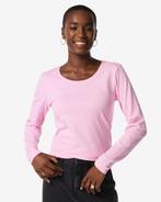 HEMA Dames T-shirt basic o-hals lila 2 voor 24.99, Verzenden, Nieuw