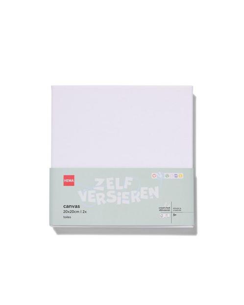 HEMA Canvasdoeken 20x20 - 2 stuks, Hobby en Vrije tijd, Knutselen, Nieuw, Verzenden